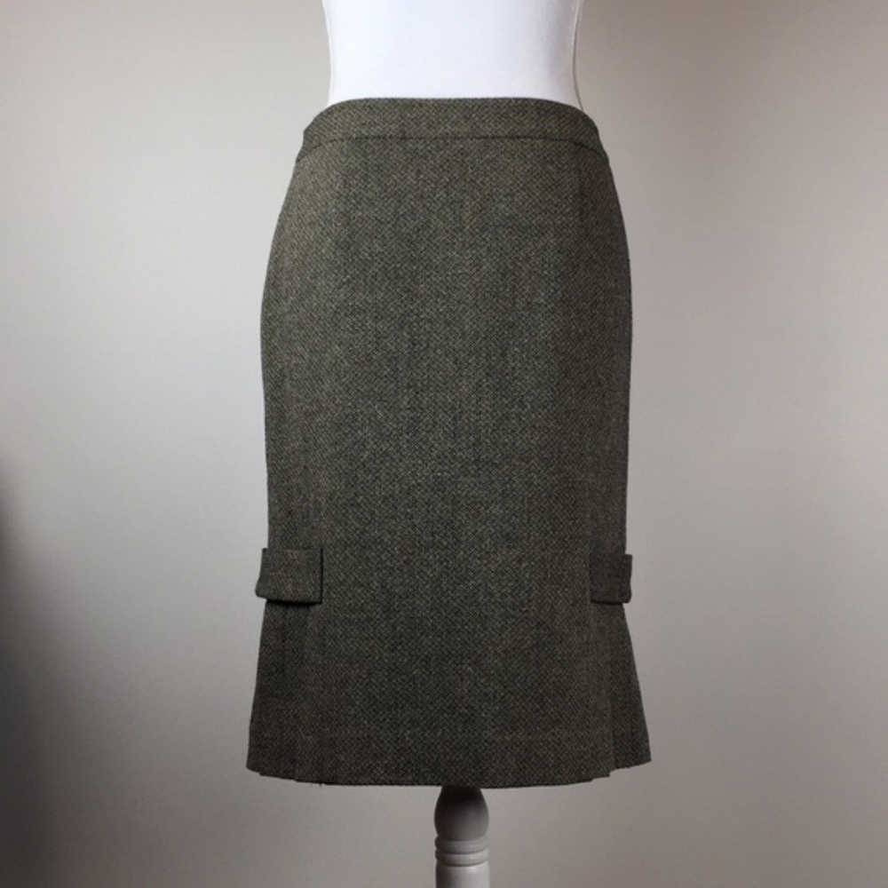 Wool Banana Republic Tweed Trumpet Pencil Skirt - Picture 4 of 8
